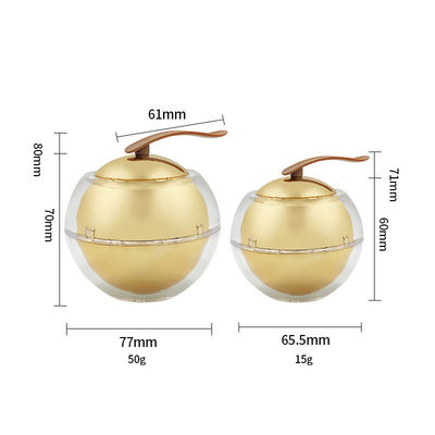 डायमंड एक्रिलिक कॉस्मेटिक जार लीक प्रूफ स्किन केयर क्रीम कंटेनर 30g/50g